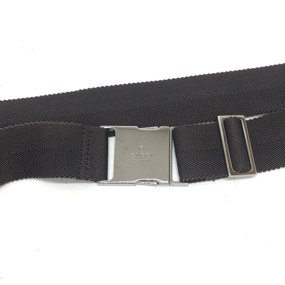 GUCCI 131236 GG Body Bag, Waist Pouch, Belt Canvas, Unisex, Beige/Brown - Picture 8 of 10
